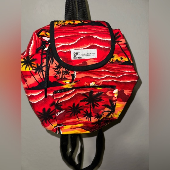 Boho Beach Small Backpack made & purchased in Hawaii - Picture 2 of 8